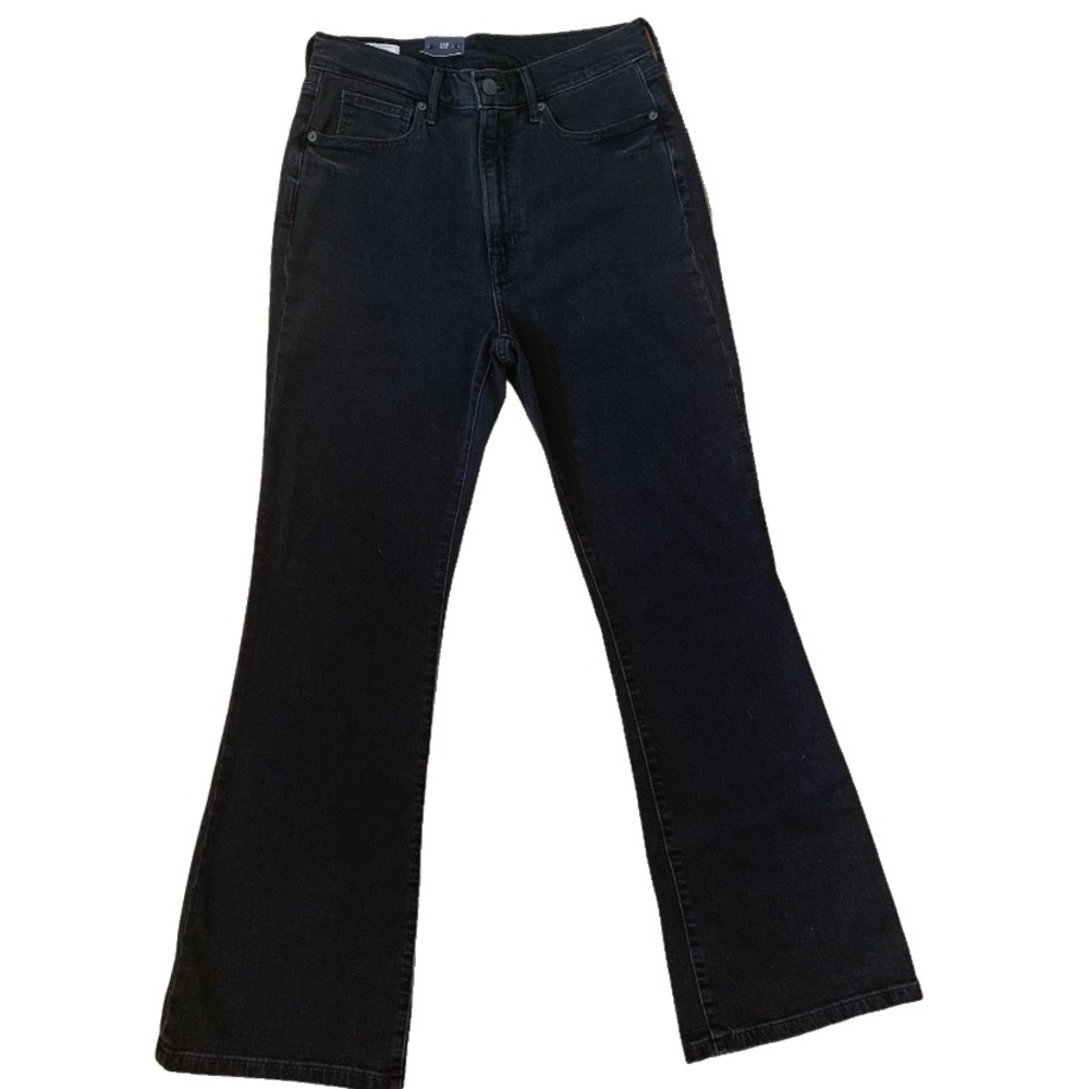 NWT Gap Flare High Rise Black Jeans